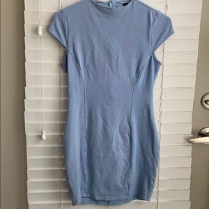 Blue bodycon dress